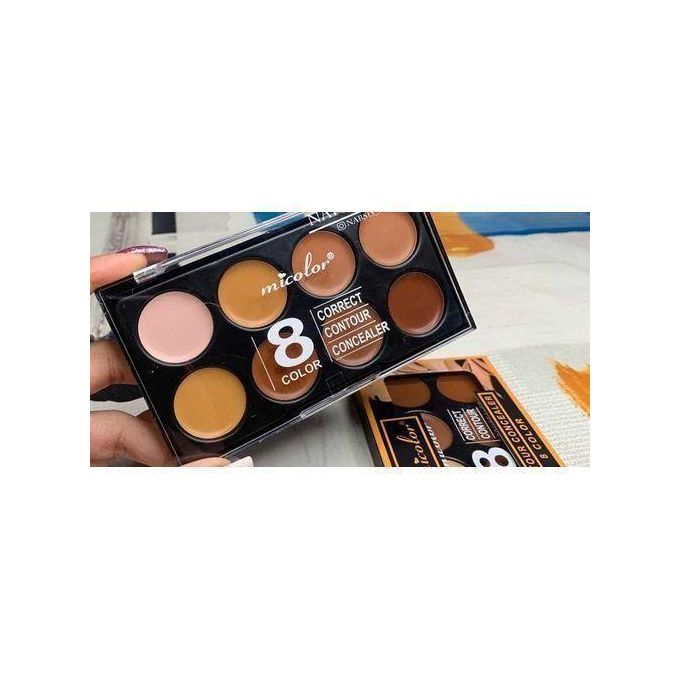 Micolor 8-colour correct and contour concealer palette