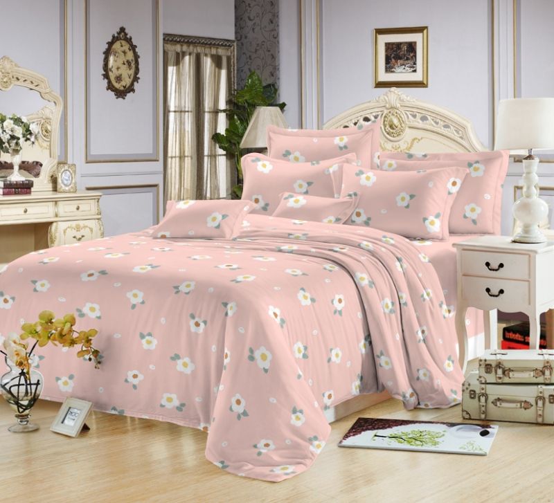 4pcs Luxury Style Cotton Microfiber Duvet Cover Sets (One Duvet Cover, 2 Pillow Covers or Cases and One Bedsheet) Bedding Set,Available in different Designs.