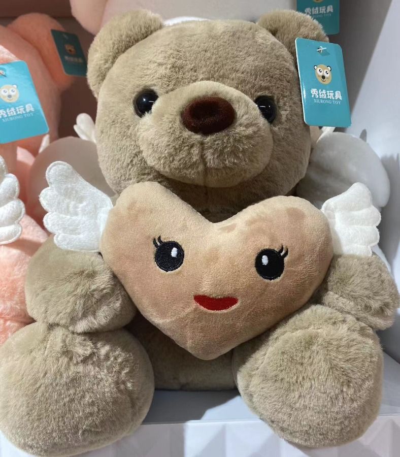 Cute Emoji Plush Fluffy Teddy Bear Dolls,adorable high quality material good for gifting this festive season