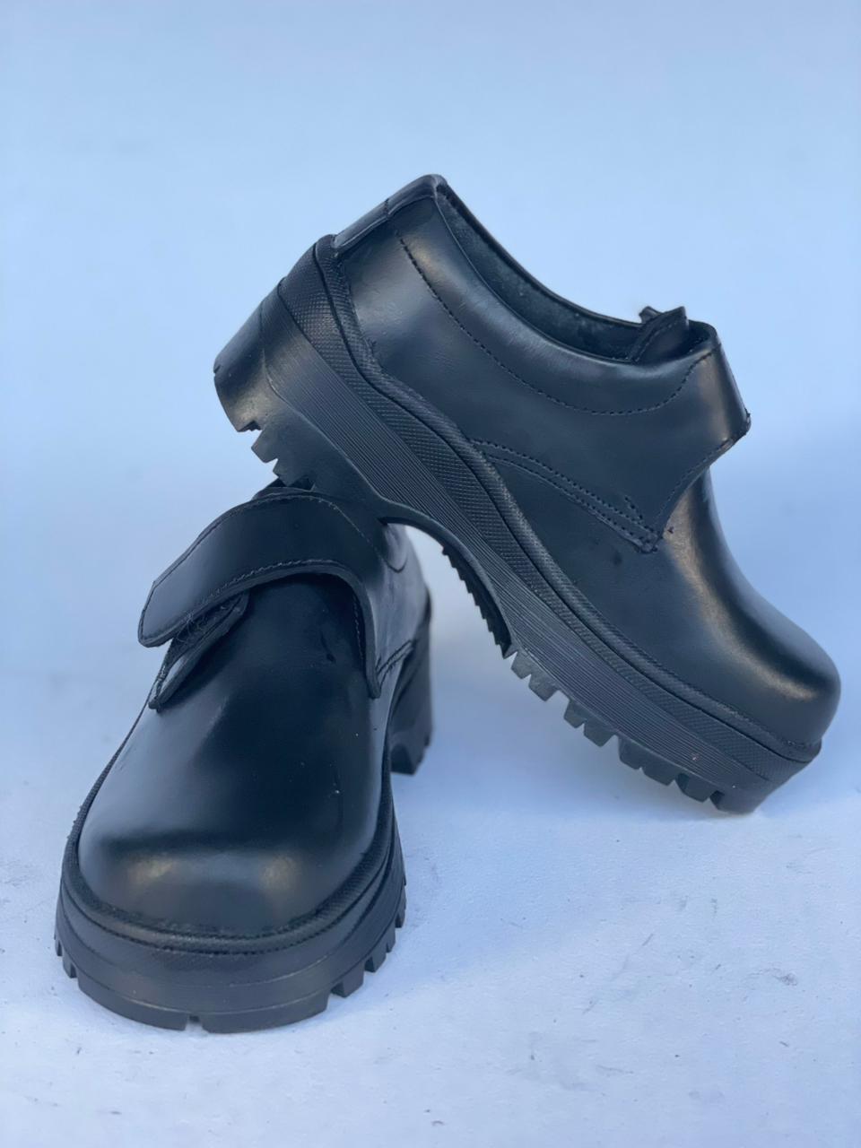 New design Boys and Girls Genuine leather back to school shoes, with Vecro strap, no laces, comfortable durable and tender to your children feet