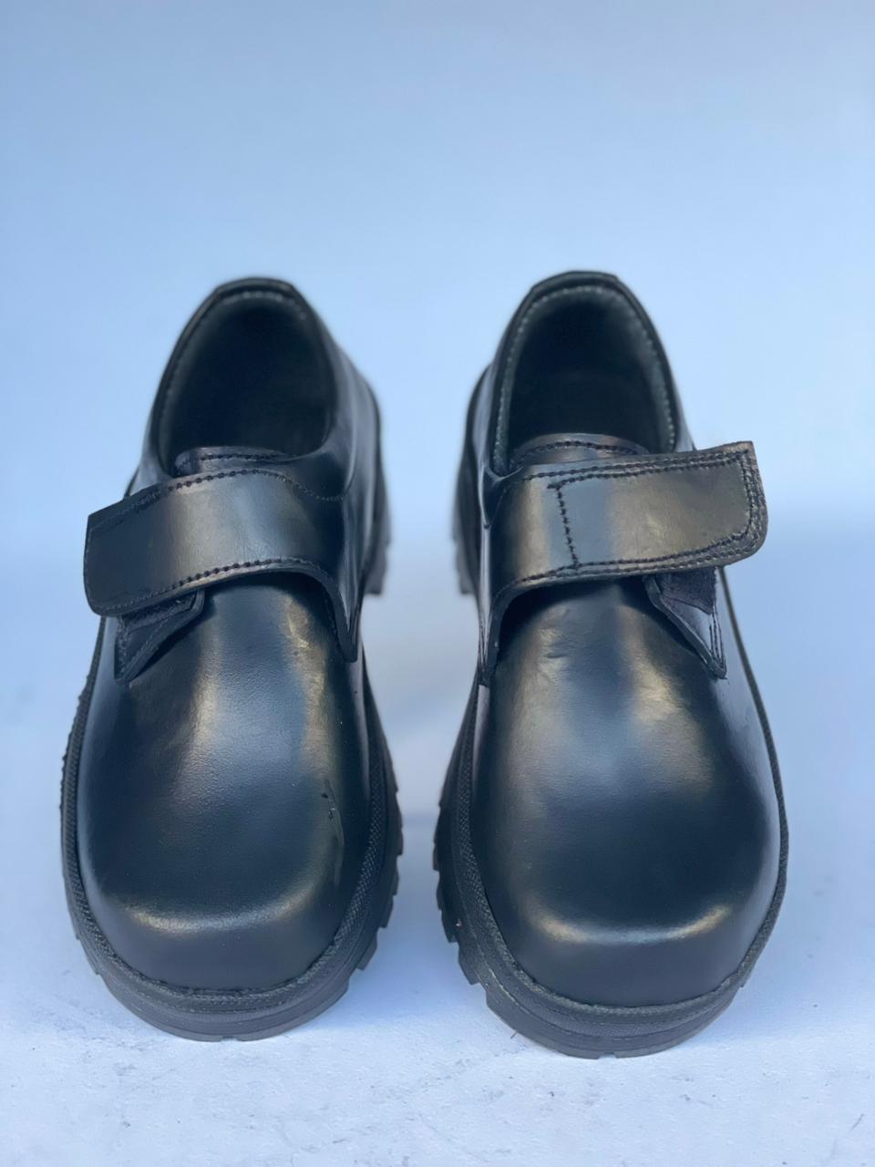 New design Boys and Girls Genuine leather back to school shoes, with Vecro strap, no laces, comfortable durable and tender to your children feet