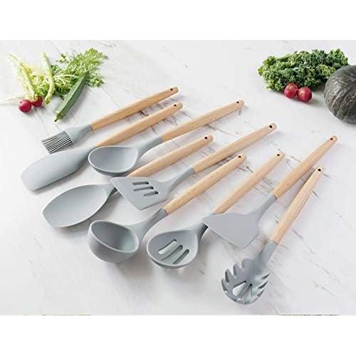 Silicone Heat Resistant Cooking Spoon Set 12pcs