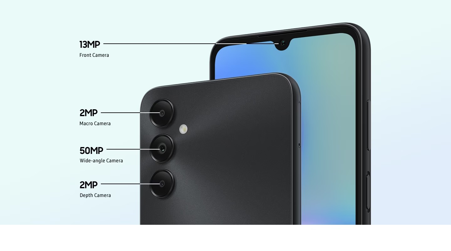 Samsung Galaxy A05S 128GB+4GB 50MP Triple Camera Snapdragon 680 6.7" 90Hz Display Android 13 5000mAh 25W Type-C Charge Smart Phones