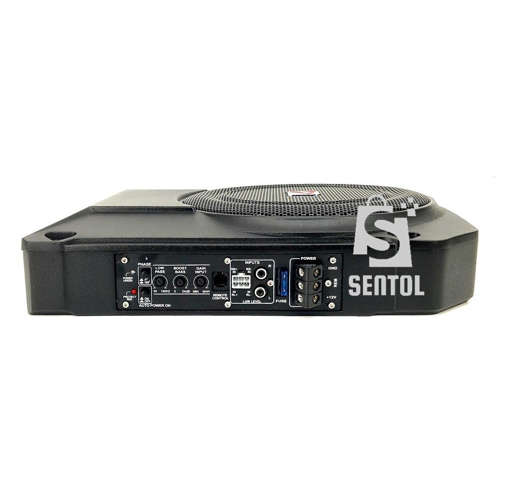 KUERL KP10APR 10 inch 800W Amplified Under Seat Enclosed Car Subwoofer