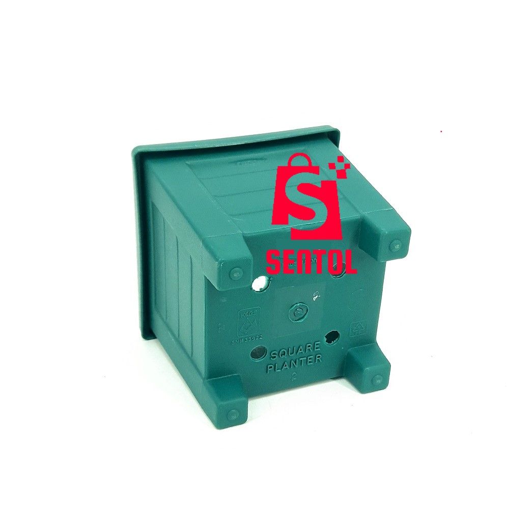 3PCS 15L Square Planter Pot