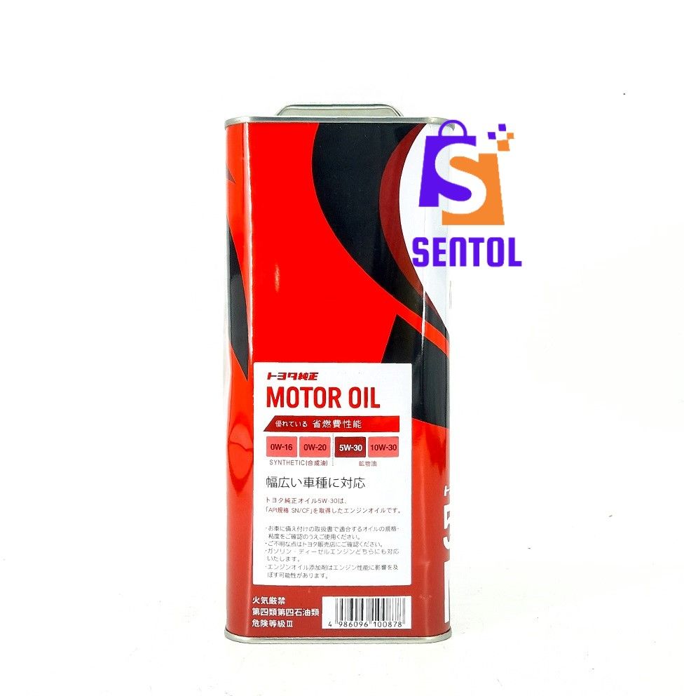 Toyota SN CF GF-5 SAE 5W-30 Fully Synthetic Engine Oil 4L