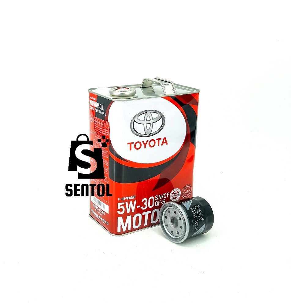 Toyota 5W-30 Fully Synthetic Engine Oil 4L and Oil Filter