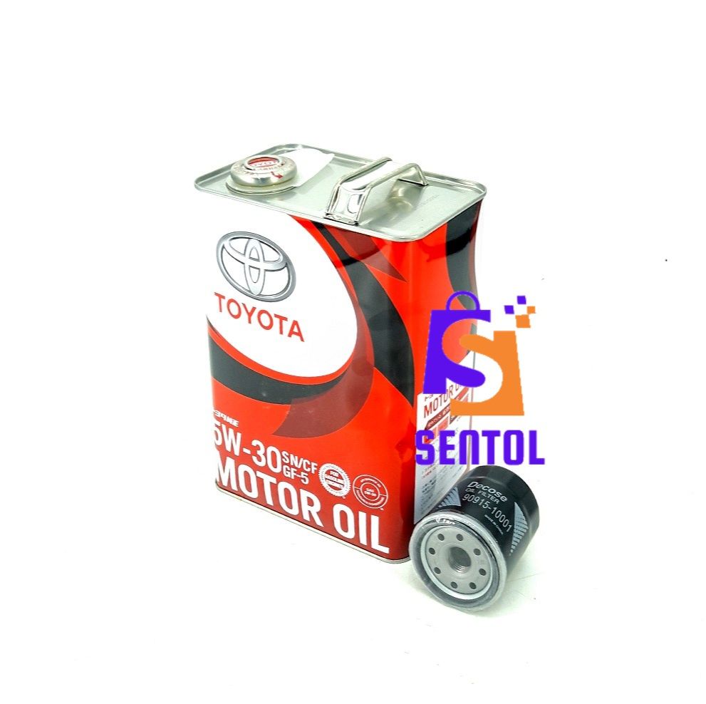 Toyota 5W-30 Fully Synthetic Engine Oil 4L and Oil Filter