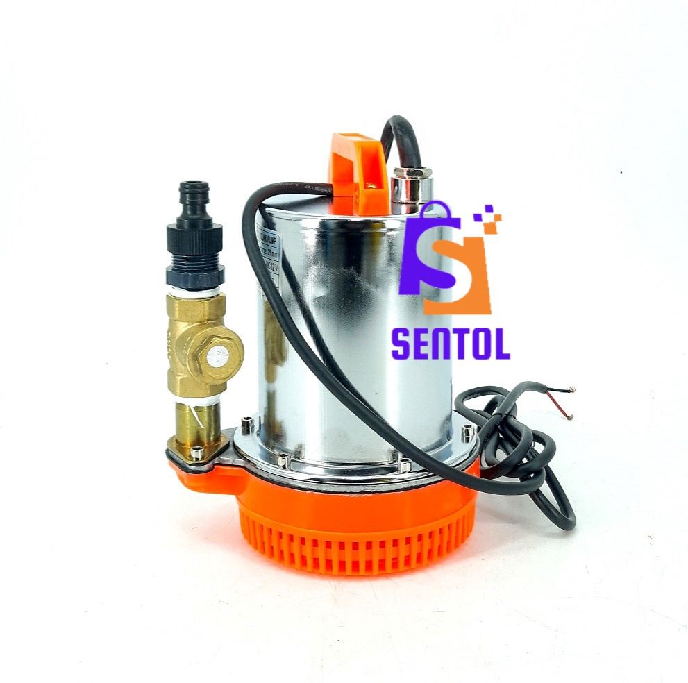 DC12-200 12V Submersible Solar Pump 15M 200W with Valve