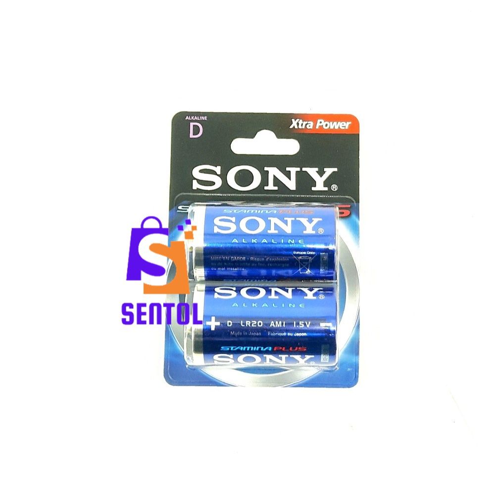 SONY StaminaPlus Size D Alkaline Batteries