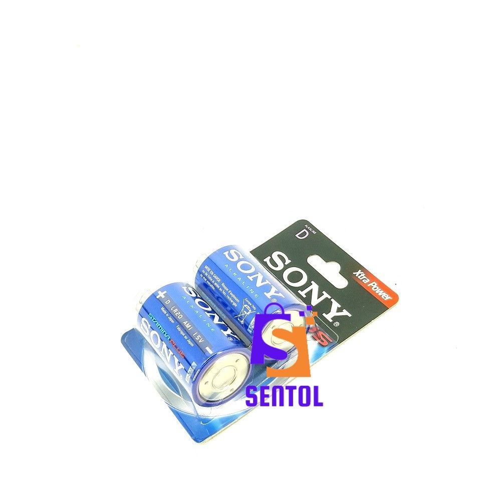 SONY StaminaPlus Size D Alkaline Batteries
