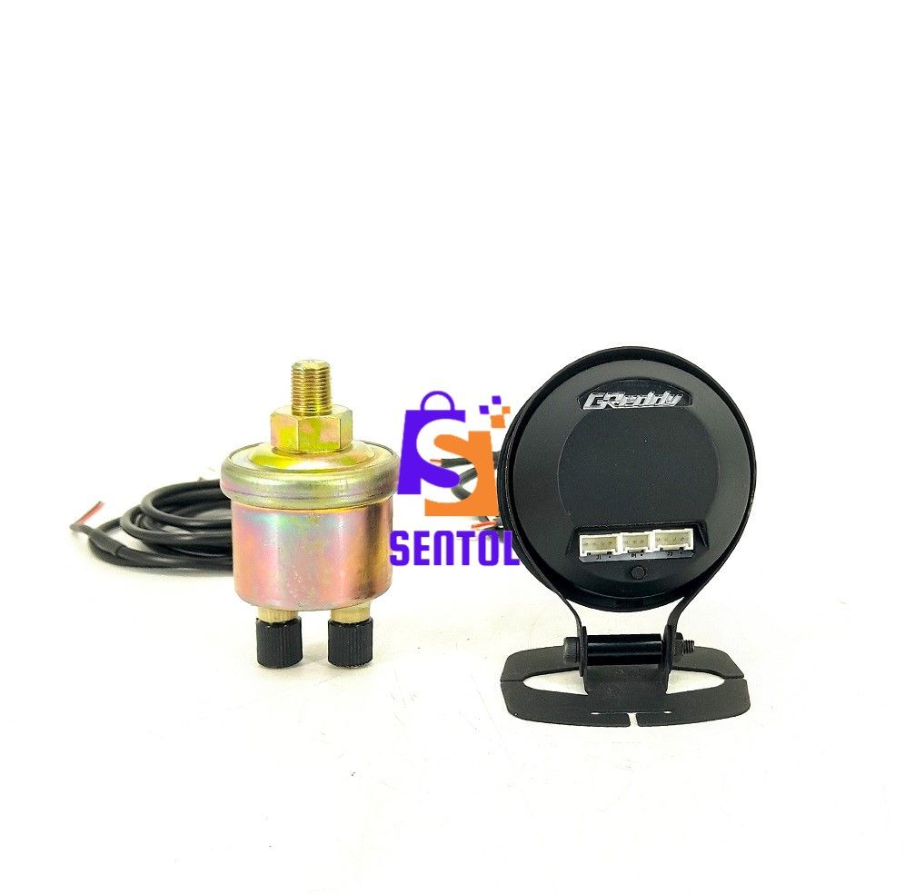 GREDDY Oil Pressure Gauge Set with Colored LED 0-800kPa