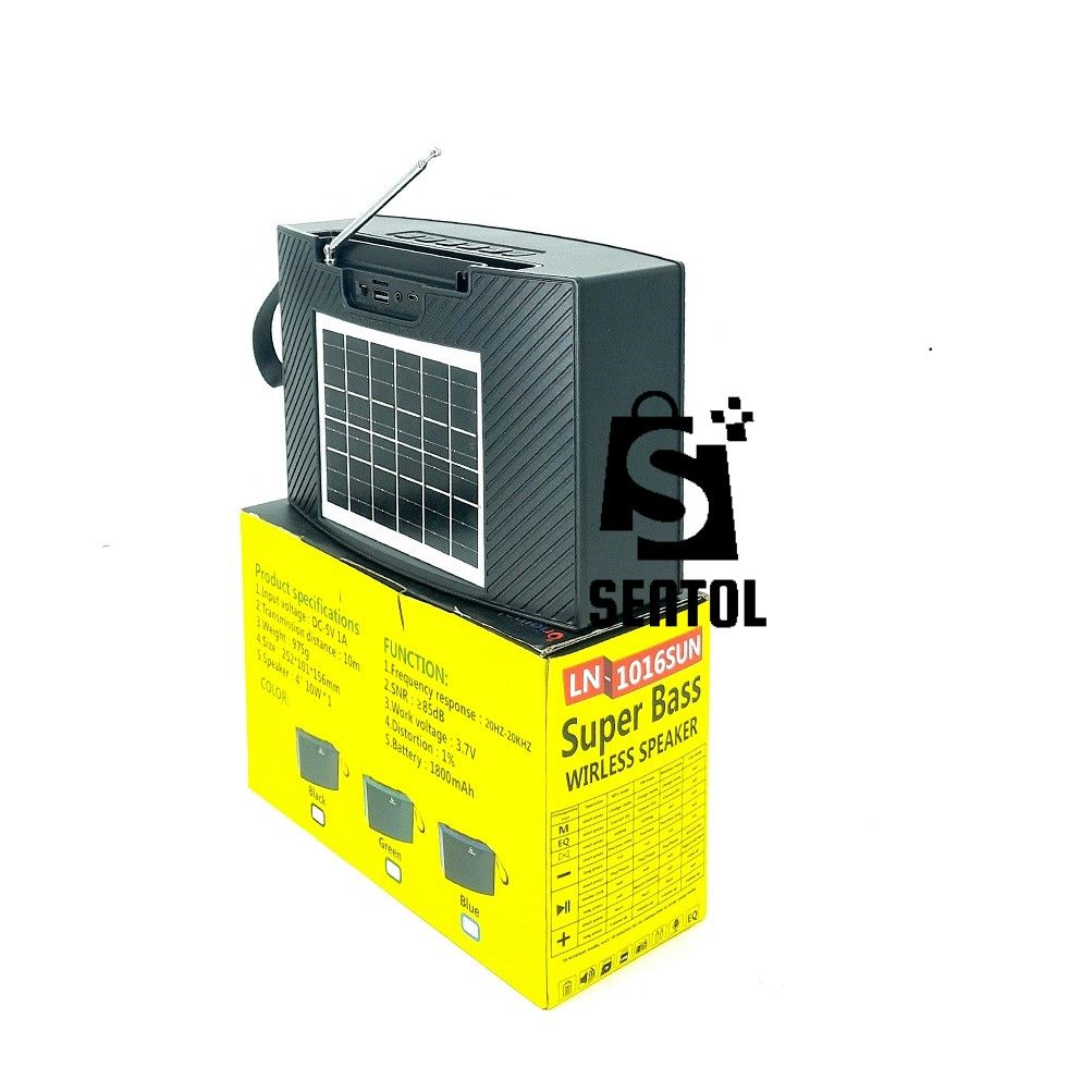 BoomBest LN1016SUN Solar Bluetooth Speaker Radio