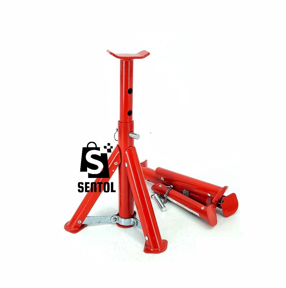 2PCS 2T 4400lb Foldable Adjustable Floor Jack Stand