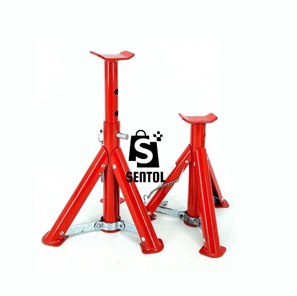 2PCS 2T 4400lb Foldable Adjustable Floor Jack Stand