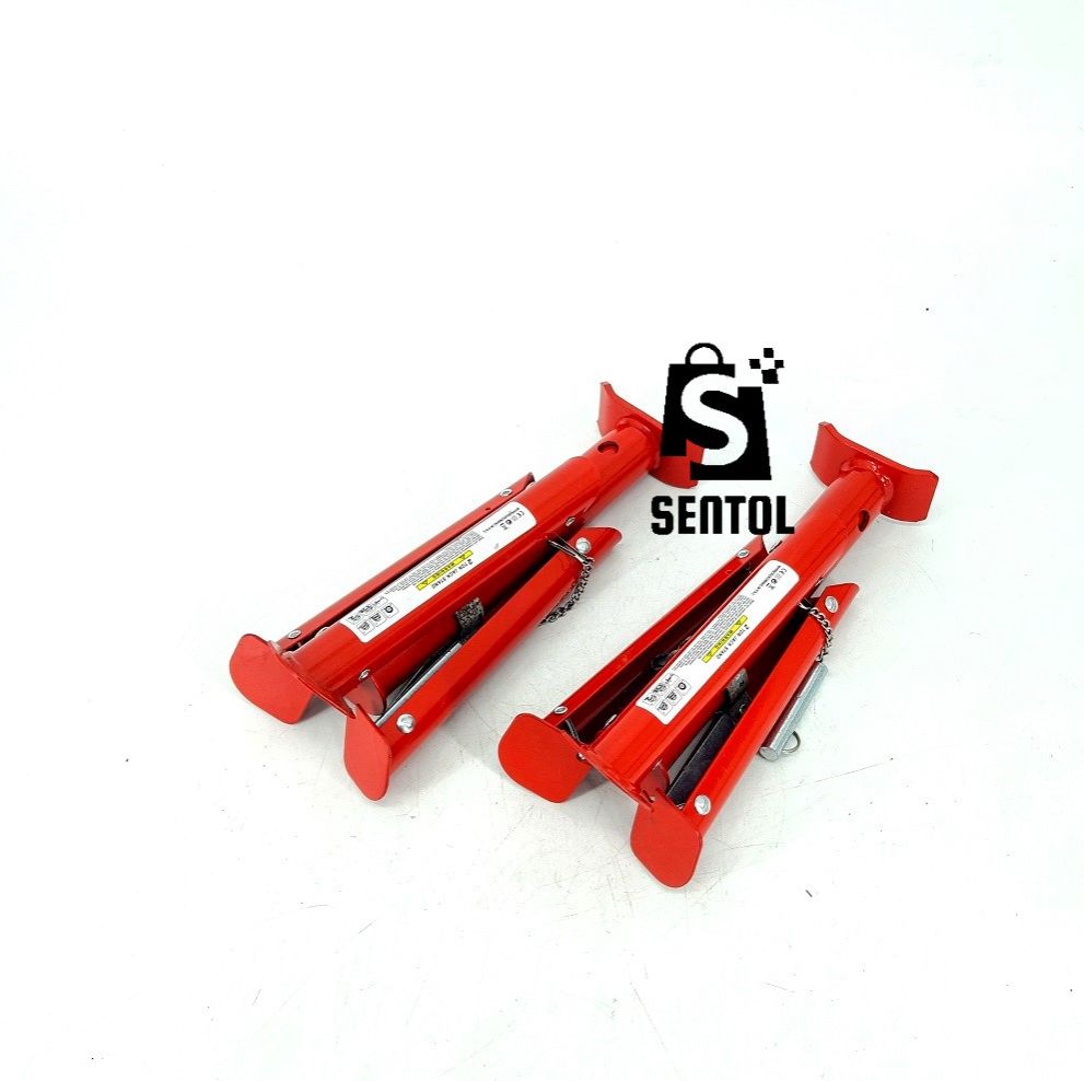 2PCS 2T 4400lb Foldable Adjustable Floor Jack Stand