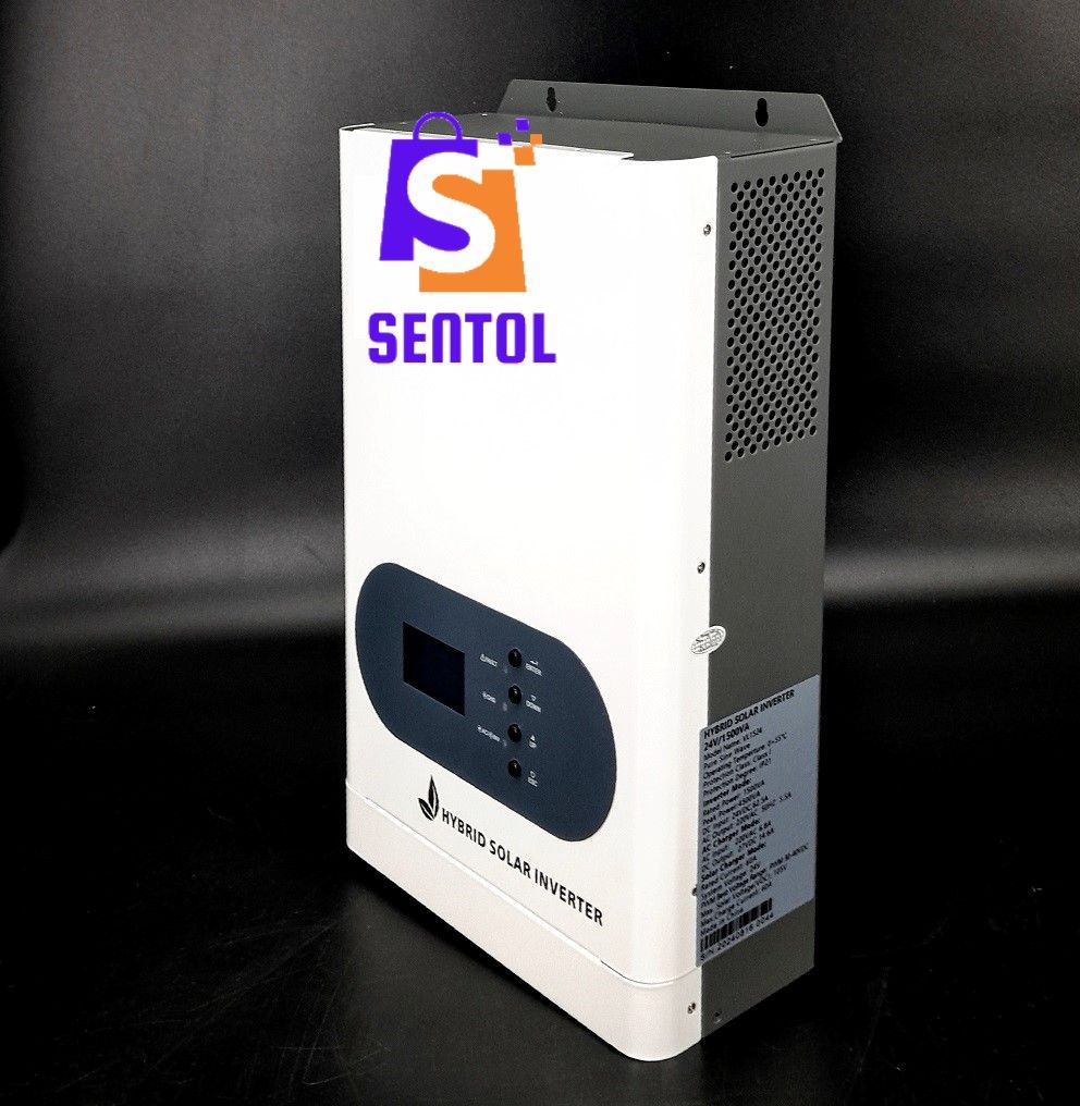 1500W 1.5KVA 24V DC to AC 230V Pure Sine Wave Hybrid Inverter Off-Grid Solar Inverter Charger