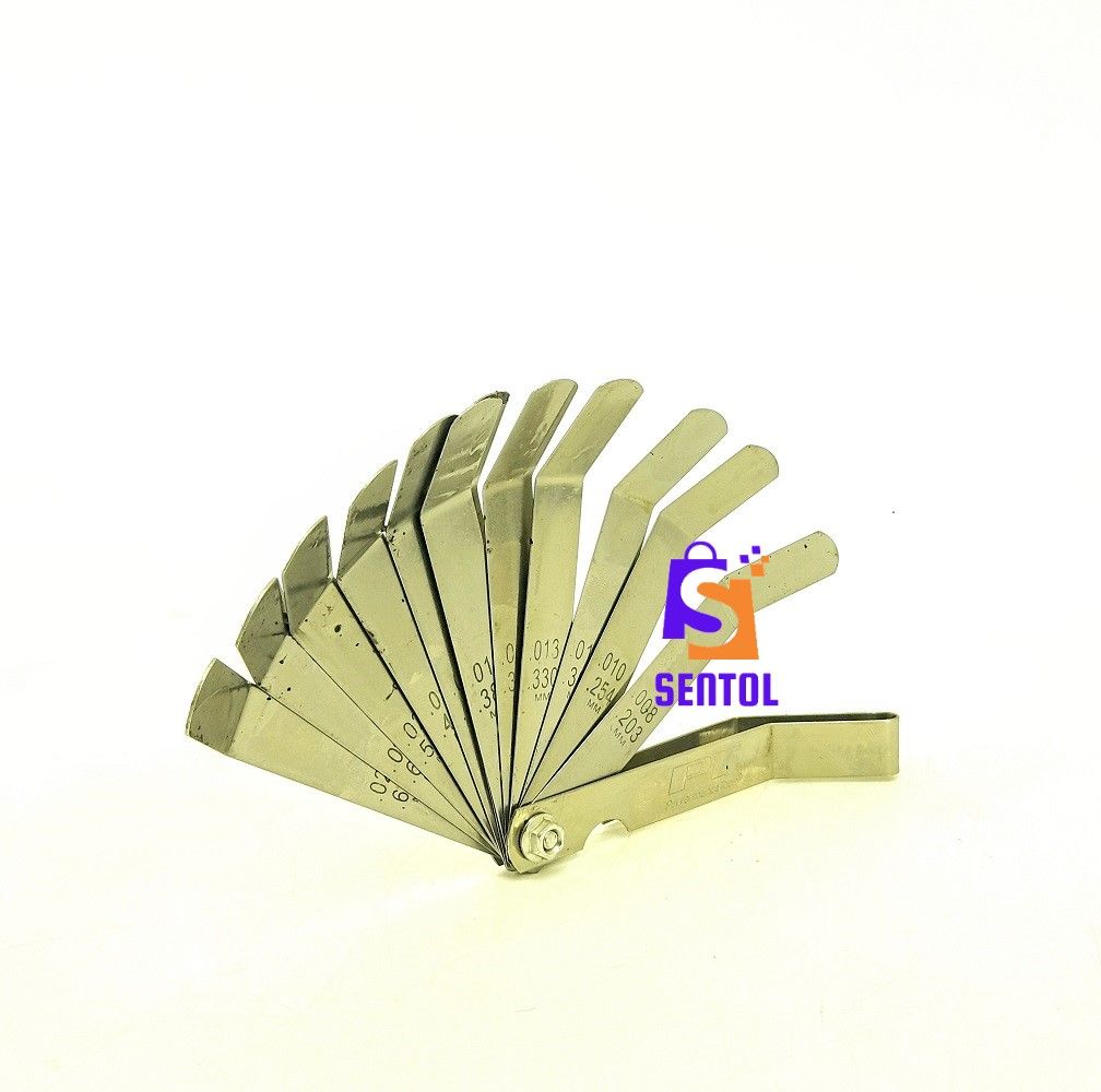 16 Blades 45° Offset Imperial and Metric Feeler Gauge Set