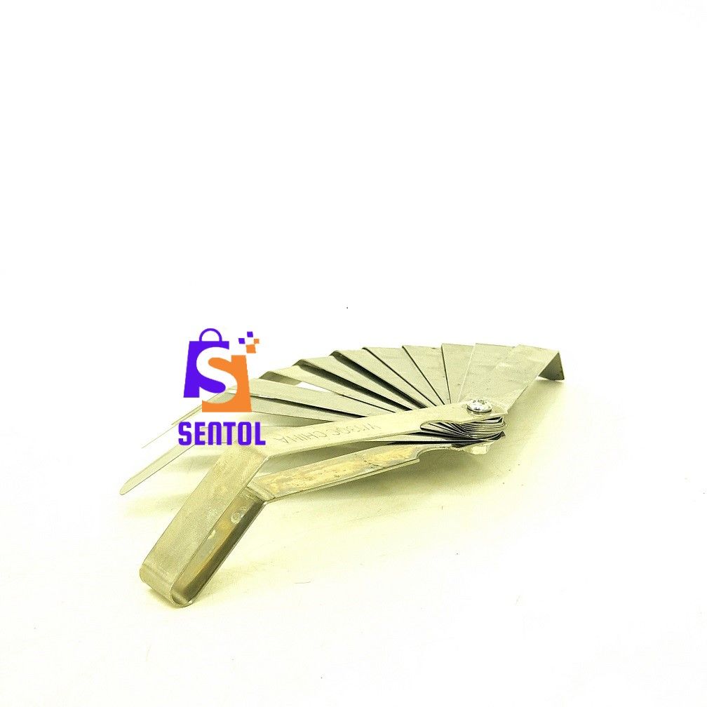 16 Blades 45° Offset Imperial and Metric Feeler Gauge Set