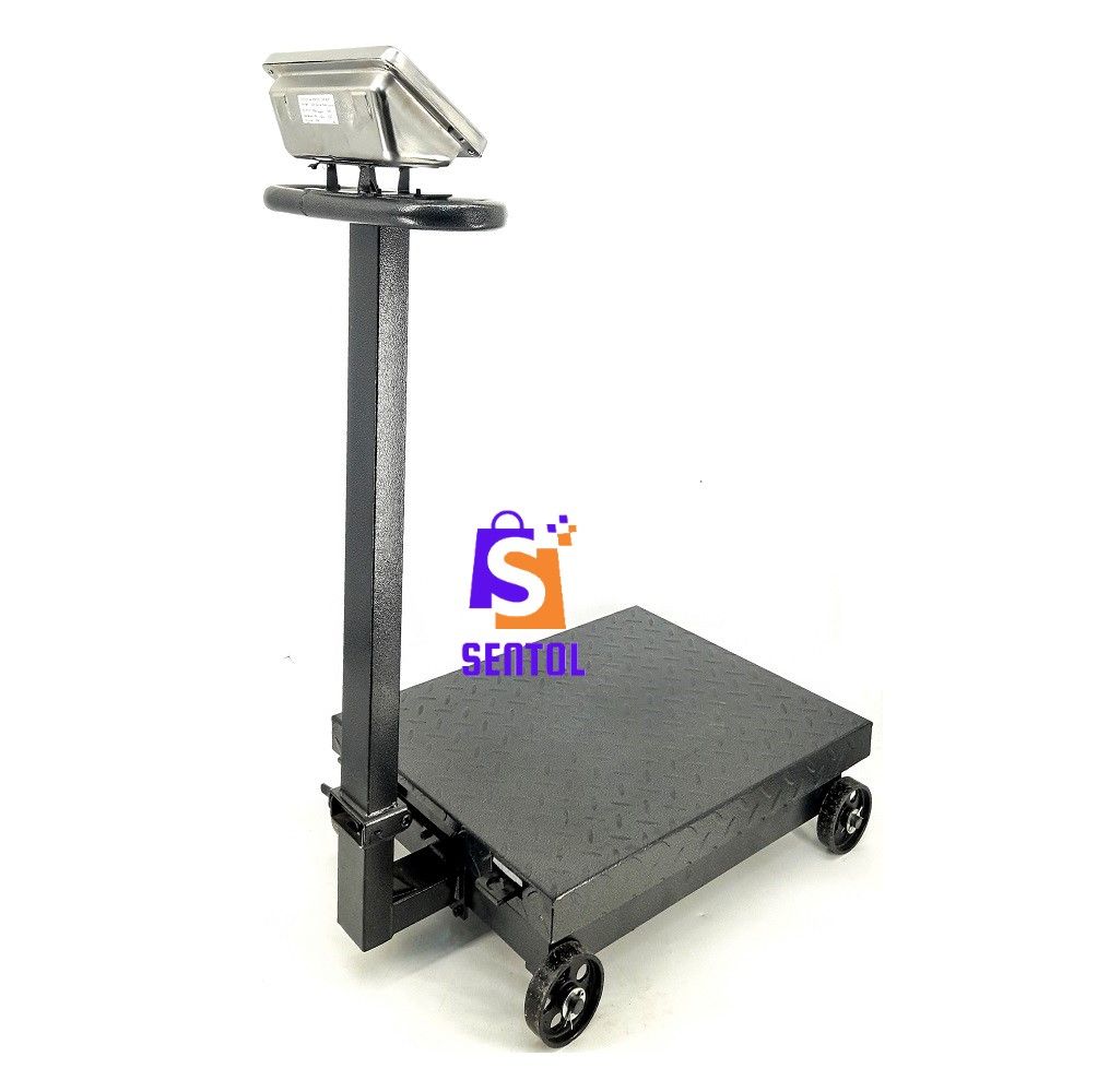 600KG Industrial Platform Digital Scale with Caster Wheels