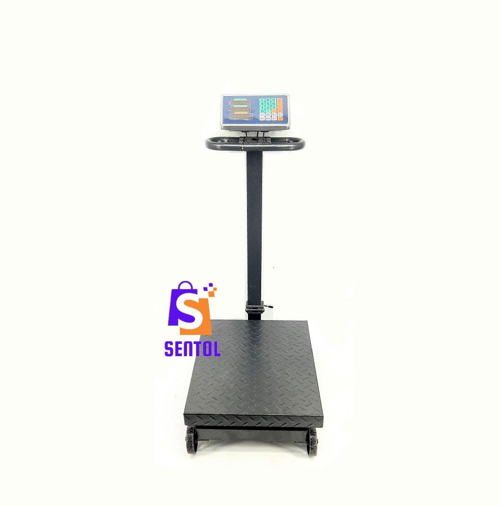 600KG Industrial Platform Digital Scale with Caster Wheels
