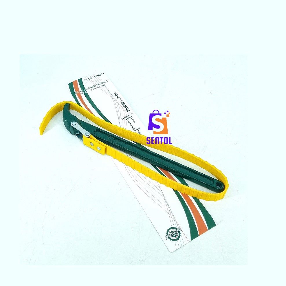 FQ16 Rubber Strap Wrench with 16 inch handle, 40 inch Strap