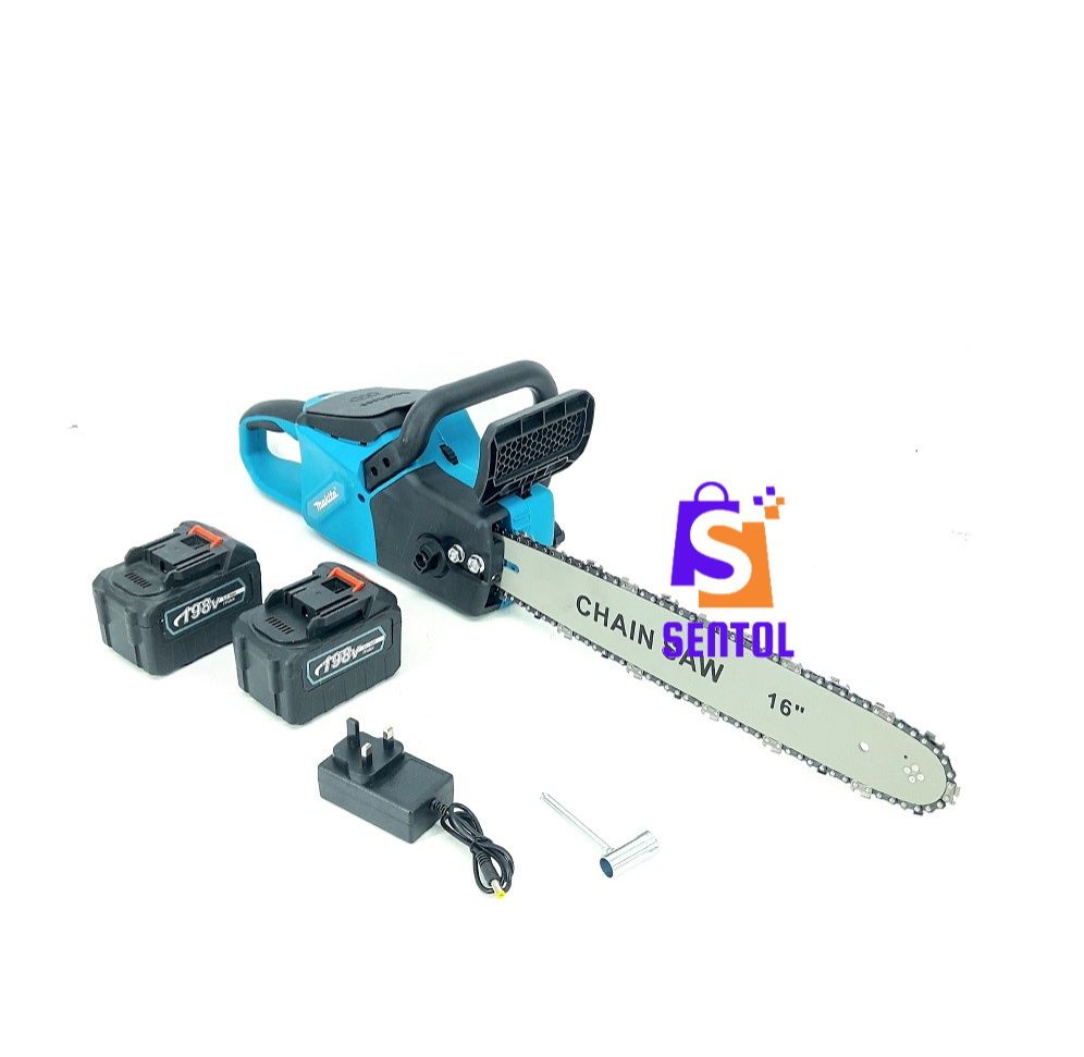 16 Inch 198V Brushless Rechargeable Cordless Chainsaw