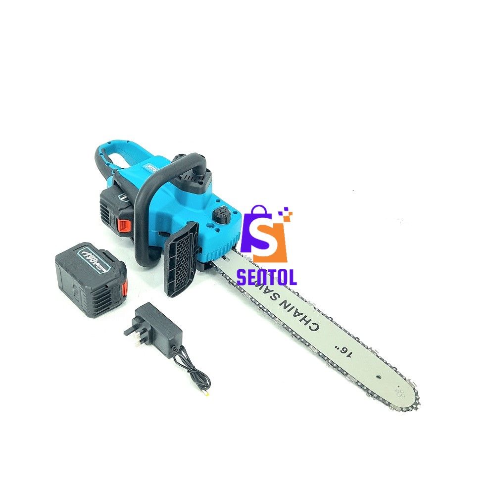 16 Inch 198V Brushless Rechargeable Cordless Chainsaw
