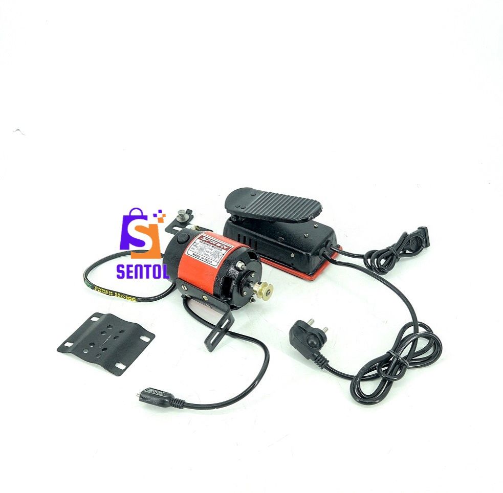 Large Sewing Machine Motor with Regulator Foot Pedal