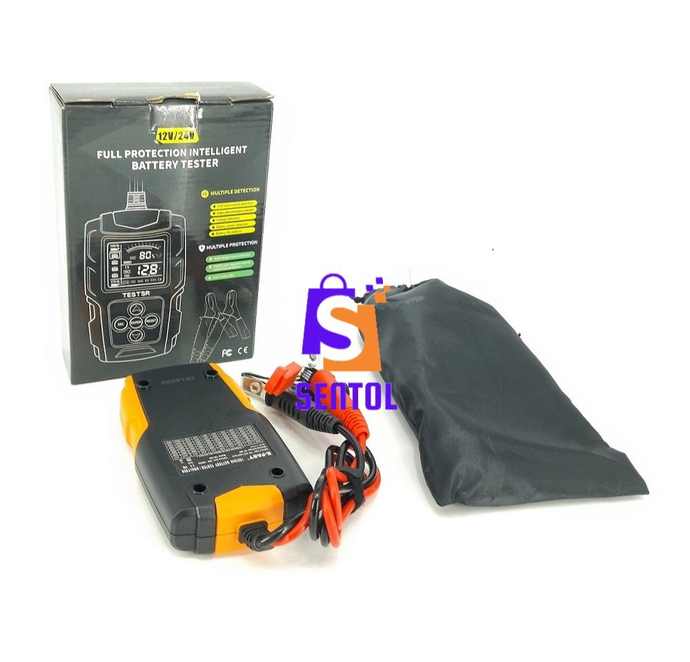 Battery Tester 12V 24V Full Protection Intelligent Battery Tester