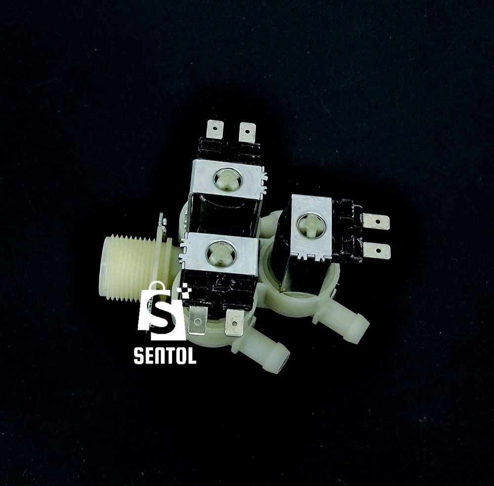 Standard 3 Way Washing Machine Water Inlet Electric Solenoid Valve