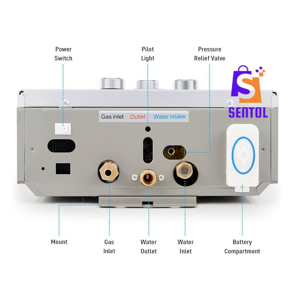 12L Tankless Water Geyser Gas Water Heater