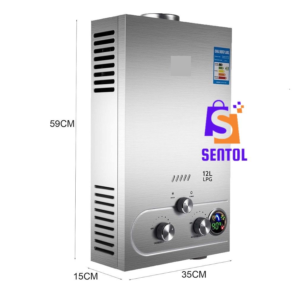 12L Tankless Water Geyser Gas Water Heater