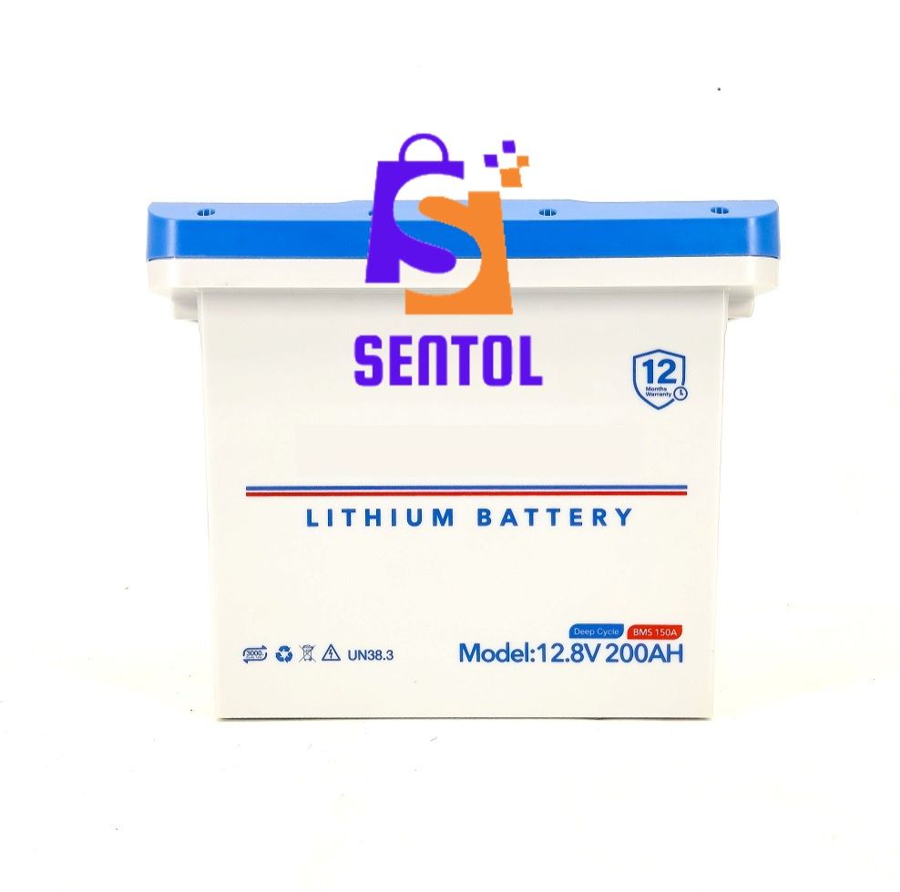12.8V 200AH BMS150A Deep Cycle Solar Lithium Battery