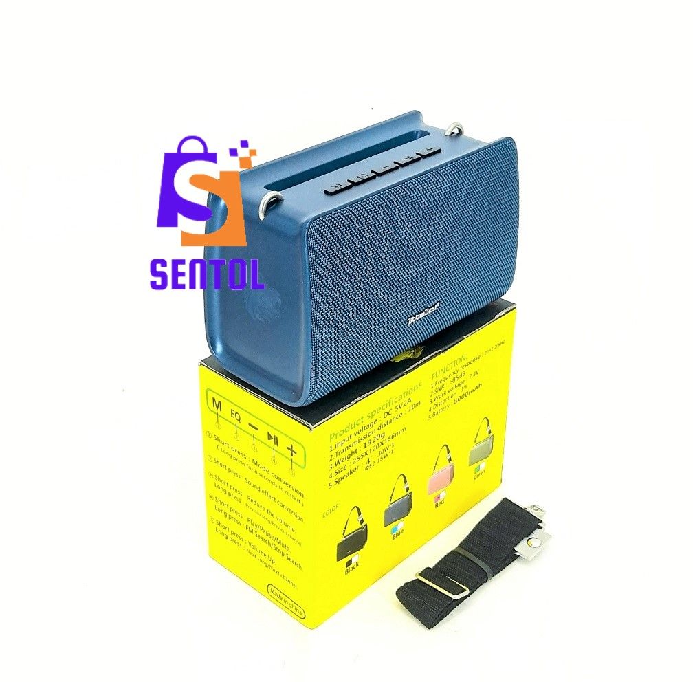 BLUE BoomBest LN711BT Super Bass Bluetooth Speaker Radio