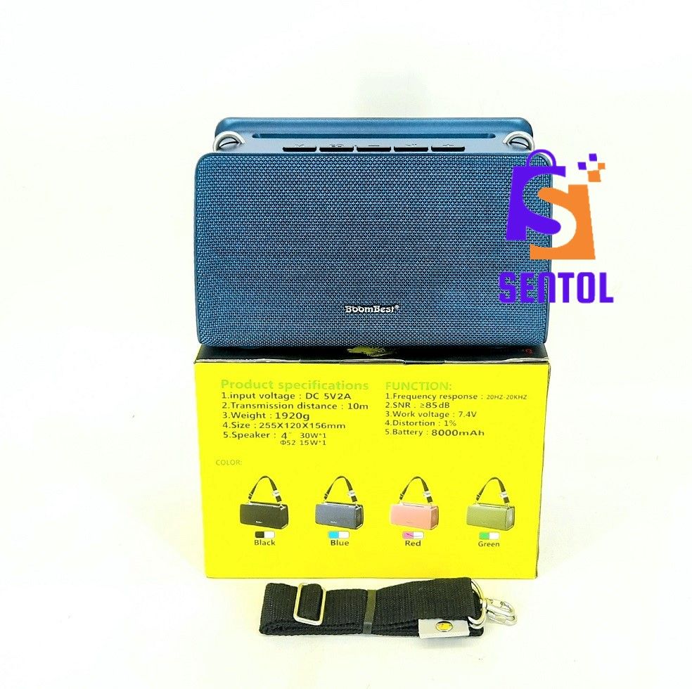 BLUE BoomBest LN711BT Super Bass Bluetooth Speaker Radio