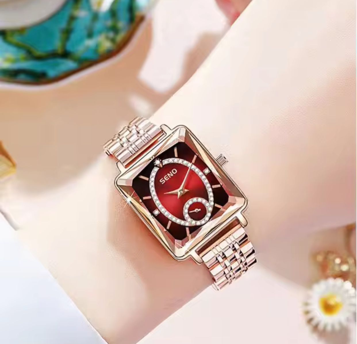 🔥🧨NEW IN 🔥🧨



_*SENO LADIES WATCH _



🔹Unique second hand

🔹Water resistant

🔹Battery powered 



♠️2 face color options