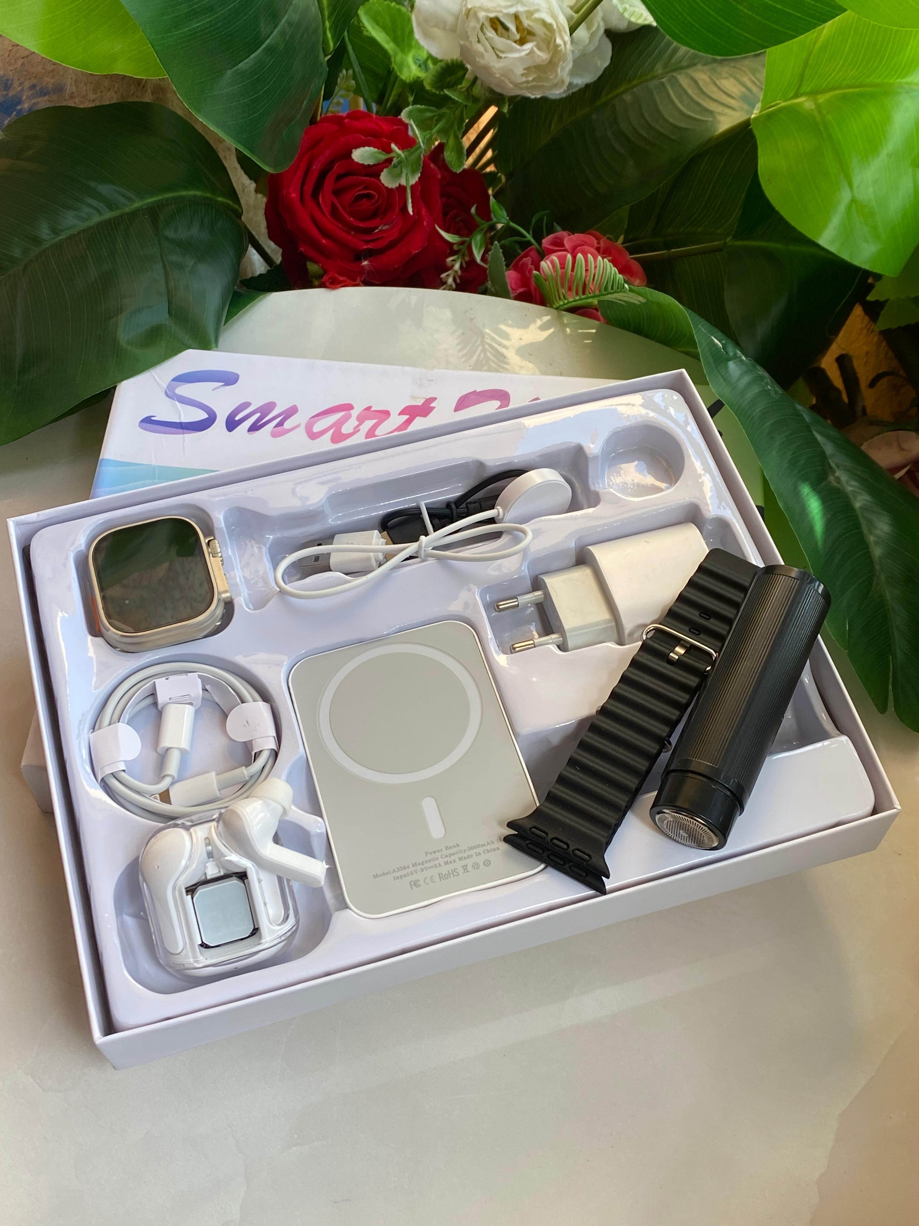 🔥🔥NEW IN 🔥🔥



*X9 PRO SMART WATCH WITH POWER BANK,AIRPODS & SHAVE SMOOTHER *



❇️Smart watch

❇️Power Bank

❇️Airpods/Earbuds

❇️Shave smoother

❇️Chargers



Features:

▪️Sports Functions: walk