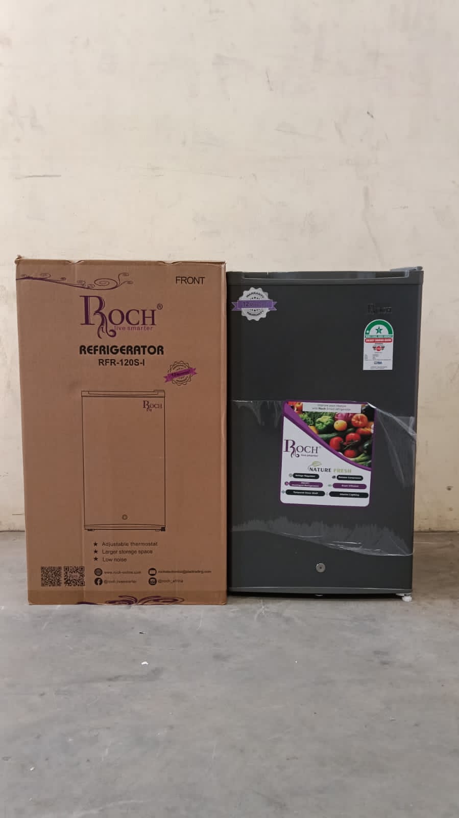 🔥🔥 Roch 90L Single Door Fridge – Cool, Compact & Classy!



Chill in style with the Roch RFR-120S-I 90L Refrigerator – the perfect blend of efficiency, elegance, and everyday convenience.



❄️ 90L