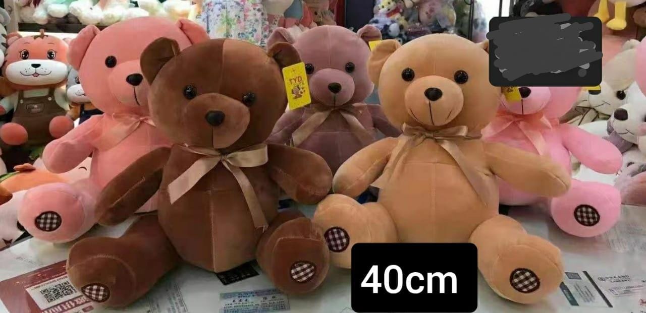 "Cuddle-Sized and Full of Love! 🧸 This 40cm Teddy Bear is the Perfect Snuggle Buddy — Soft, Huggable, and Made to Melt Hearts!"