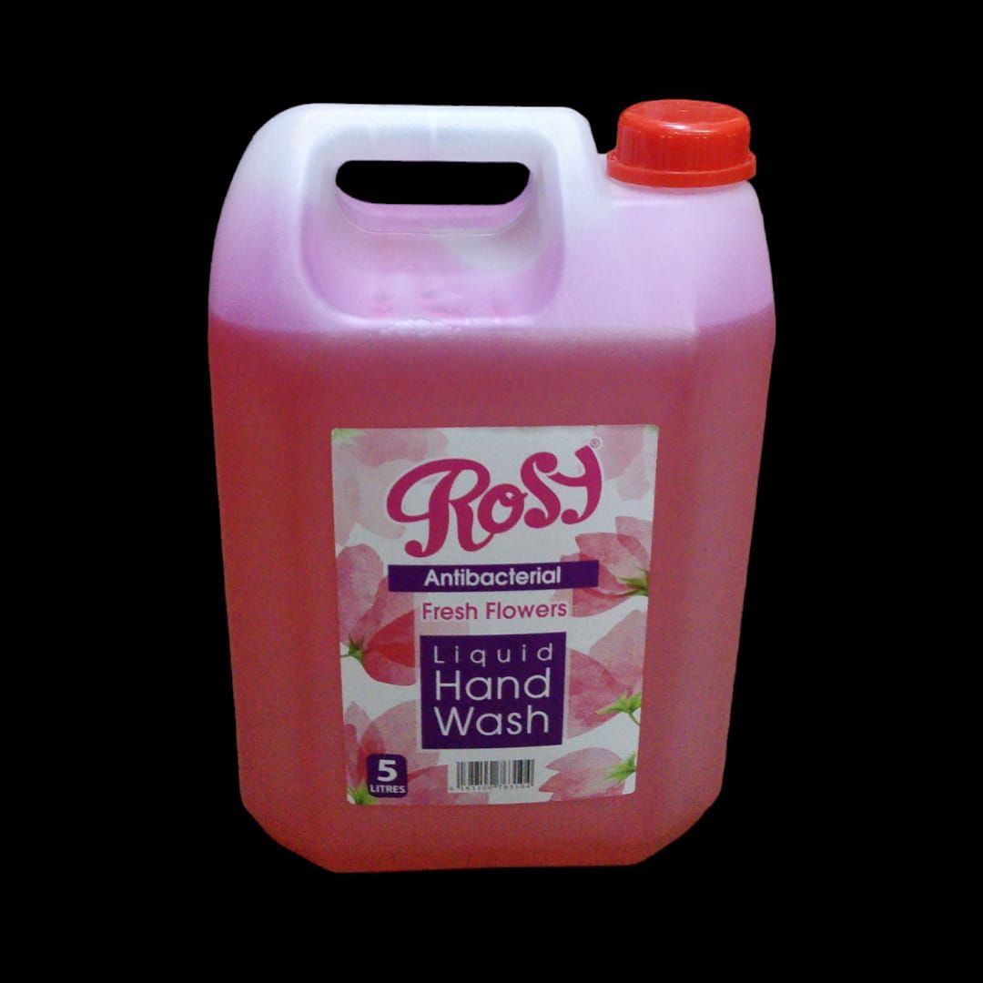 Rosy Antibacterial Liquid Hand Wash – 5 Ltrs
Clean Hands. Fresh Feel. Trusted Protection.
Keep hands fresh, clean, and protected with Rosy Antibacterial Liquid Hand Wash 5 Ltrs — the reliable choice f