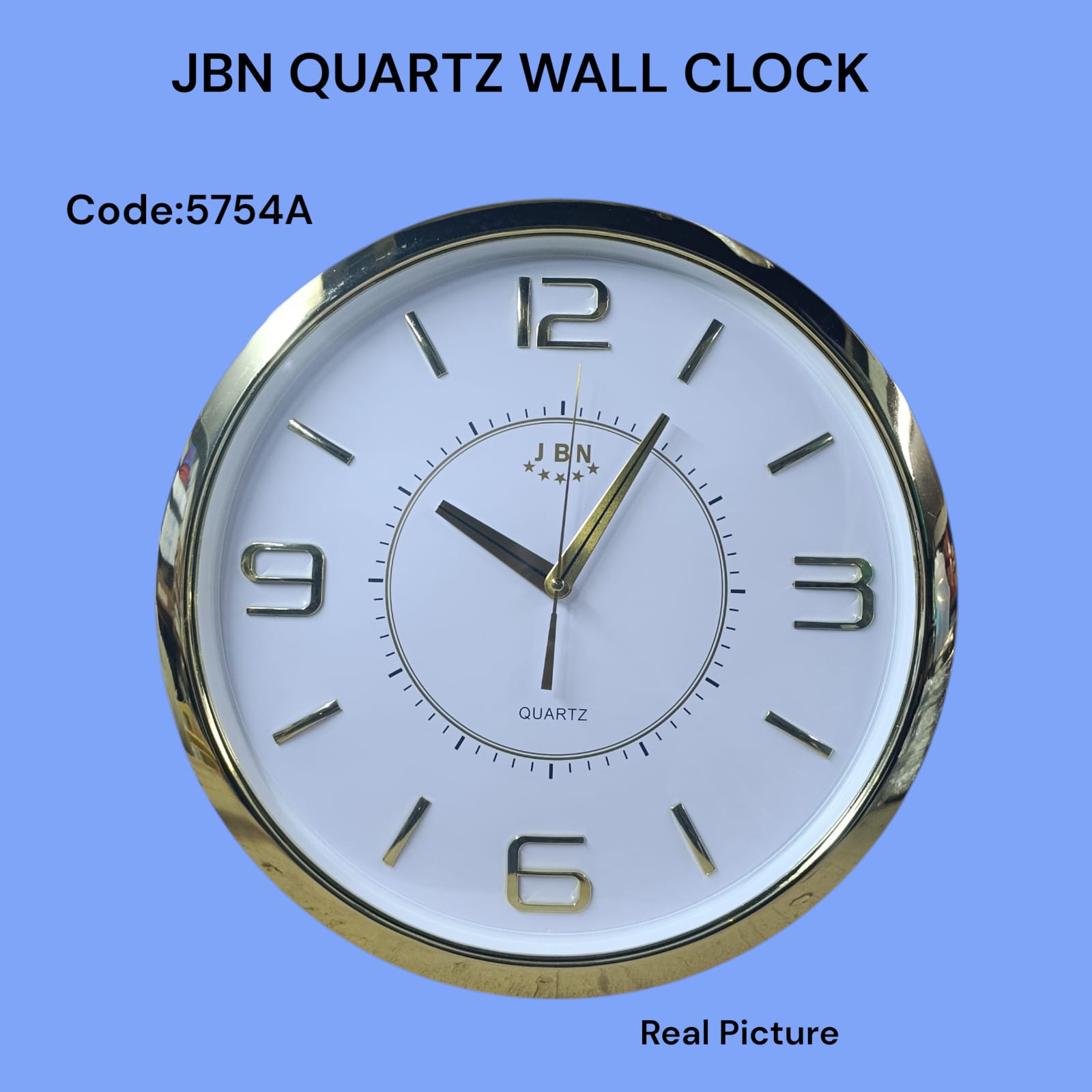 Quartz Round Wall Clock

📏 Diameter: 40cmElegant round design suitable for any décor

✅ Accurate quartz movement for precise timekeeping

✅ Silent sweep – no ticking sound

✅ Perfect for home, offic