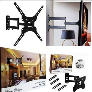 Home Design Rotating 14"-55" Full Motion Swivel TV Wall Mount Bracket. 
Designed for 14 to 55-inch LED, LCD, and Plasma flat screens. 
Features full-motion capabilities, allowing the TV to extend, swi