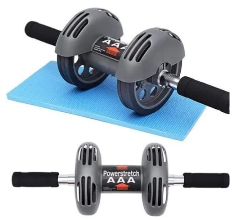 Abs roller power stretch AB Wheel Powerstretch Roller its strong rubber double wheel for stability when exercising Firm and tones abs. Strengthens whole body power stretch Roller arbs roller