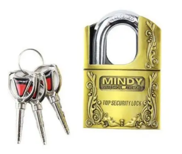 Padlock Mindy padlock {BIG SALE}Mindy Top Anti-Burglar Theft Zinc Alloy High Security Padlock With 3 KeysHard to copy with high precision
original padlock offer