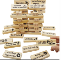 Jenga COUPLES JENGA, LOVERS GAME ,Couples game jenga building block naughty block tower adult game