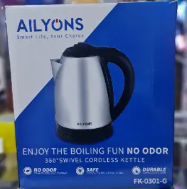 AILYONS 2.0 L Electric Kettle Water Heater & Boiler Jug- coil less water kettle heating jug silver offer limited stock,stainless steel kettle 2.0litres electric kettle