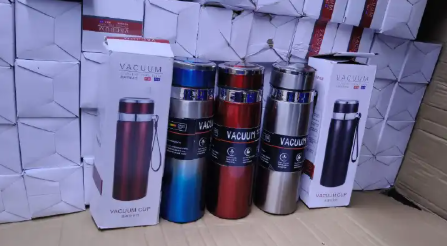 800ml SUS 304 Stainless Steel Vacuum Flask - Double Wall Insulated Water Bottle for Hot & Cold Drinks - Leakproof Travel Thermos for Coffee, Tea, Water