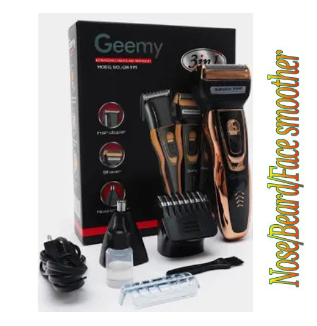 Geemy Shaving Machine 3 In 1 Smoother,Nose +Free RK 4-Way Extension Geemy Rechargeable Smoother Hair Shaving Machine, Shaver- 3 In 1