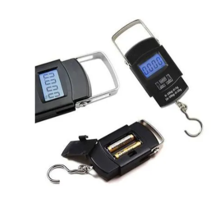 50Kg/110Lbs Electronic Portable LCD Digital Scale High Precision Luggage Weight Scale Balance Electronic Scale Digital Portable Hook 50Kg Weighing Scale